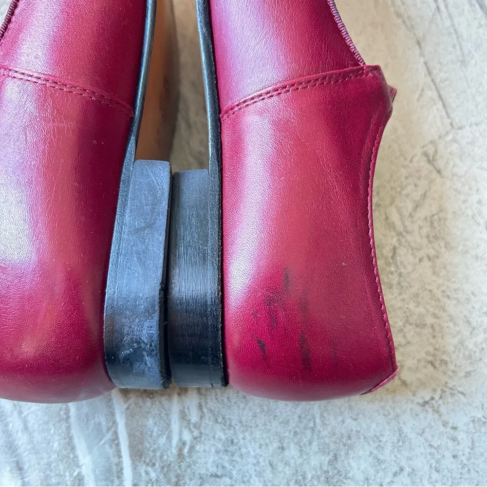 Papo d’Anjo Classic Burgundy Red Girls’ Leather Mary Jane, Size 34 EU, 3 US